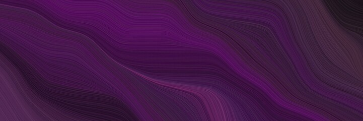landscape banner with waves. modern waves background illustration with very dark magenta, very dark violet and very dark pink color