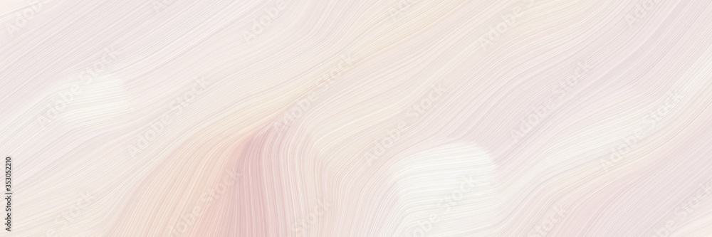 Poster dynamic horizontal banner. modern soft swirl waves background illustration with linen, antique white