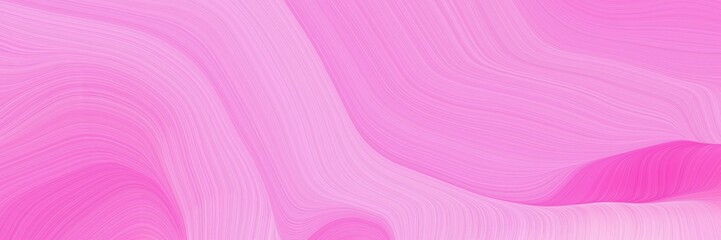 Obraz premium horizontal banner background with plum, violet and neon fuchsia color. contemporary waves design