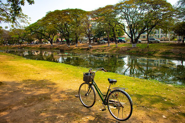 Fototapeta premium A beautiful view of Siem Reap city at Cambodia.