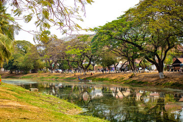A beautiful view of Siem Reap city at Cambodia.
