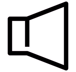 Speaker icon vector for web and app