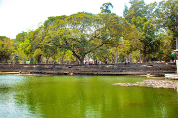 A beautiful view of Angkor Wat temple at Siem Reap, Cambodia.