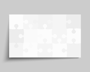 Vector background made pieces puzzle jigsaw, frame
