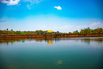 Obraz premium A beautiful view of Angkor Wat temple at Siem Reap, Cambodia.