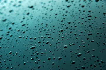 Abstract Background of raindrop early morning after heavy  rain