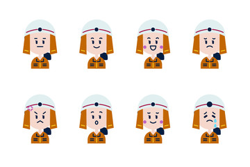 消防隊員のアイコンセット