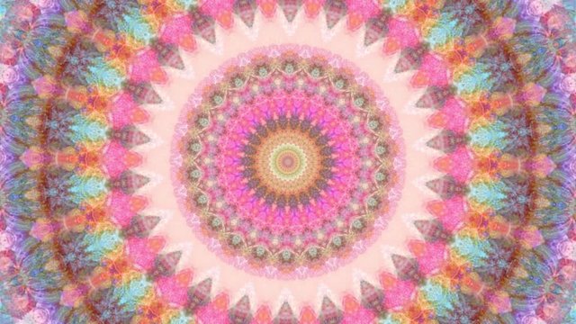Beautiful Original Art therapy moving Mandala. Seamless loop psychotherapy. Geometric patterns to find or restore a sense of healthy mental balance. For yoga specialist, astrology, art therapist.
