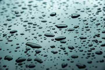 Abstract Background of raindrop early morning after heavy  rain