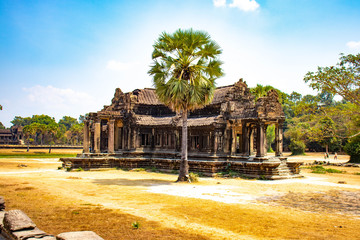 A beautiful view of Angkor Wat temple at Siem Reap, Cambodia.