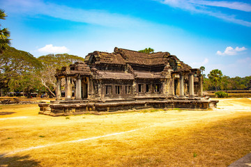 A beautiful view of Angkor Wat temple at Siem Reap, Cambodia.