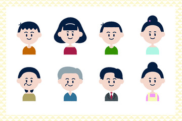 家族のアイコンセット