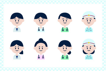 医療関係職業アイコンセット