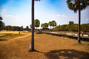 A beautiful view of Angkor Wat temple at Siem Reap, Cambodia.