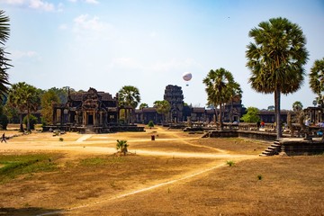 A beautiful view of Angkor Wat temple at Siem Reap, Cambodia.