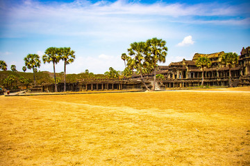 A beautiful view of Angkor Wat temple at Siem Reap, Cambodia.