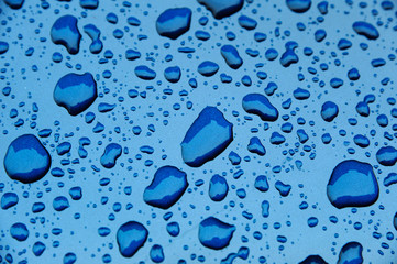 Abstract Background of raindrop early morning after heavy  rain