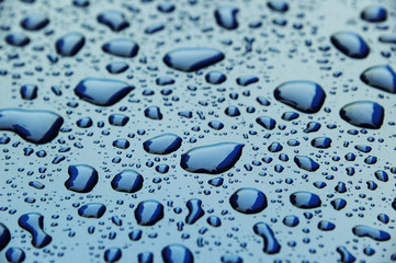 Abstract Background of raindrop early morning after heavy  rain