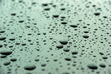 Abstract Background of raindrop early morning after heavy  rain