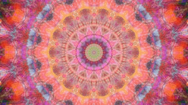 Beautiful Original Art therapy moving Mandala. Seamless loop psychotherapy. Geometric patterns to find or restore a sense of healthy mental balance. For yoga specialist, astrology, art therapist.