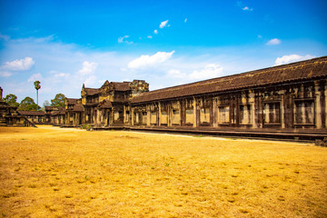 A beautiful view of Angkor Wat temple at Siem Reap, Cambodia.