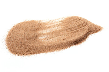 sand on the white background