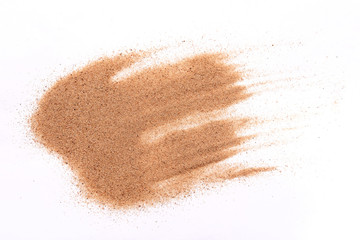 sand on the white background