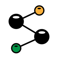 Atom icon vector , atom symbols.