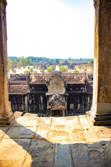 A beautiful view of Angkor Wat temple at Siem Reap, Cambodia.