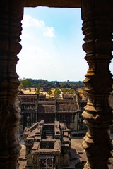 A beautiful view of Angkor Wat temple at Siem Reap, Cambodia.