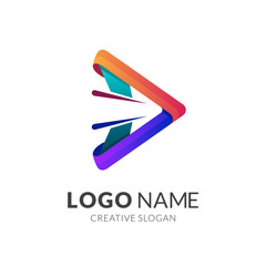 Arrow Fast Movement Logo Design, Logistic Business Logo Vector