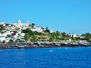 Italy,Calabria-view of the city Stromboli