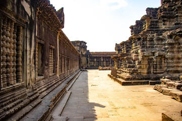 A beautiful view of Angkor Wat temple at Siem Reap, Cambodia.