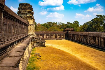 A beautiful view of Angkor Wat temple at Siem Reap, Cambodia.