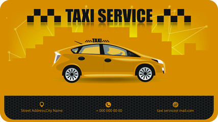 Design for business card taxi. © Zuev Ali