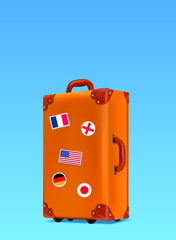 suitcase with luggage