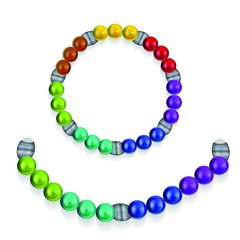 colorful beads necklace