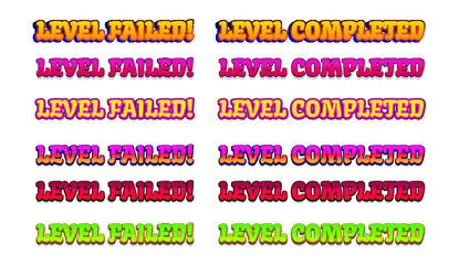 Obraz premium Cartoon Game Font - Developing Mobile Games