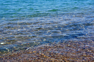 Colors of the Aegean sea south of the Peloponnese
