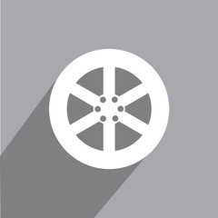 Obraz premium tyre icon , wheel icon vector