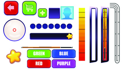 Mobile Game Buttons GUI Kit for Developers