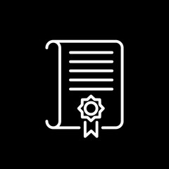 sentence icon. Law and judgement line icon. Vector object