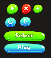 Mobile Game Buttons GUI Kit for Developers