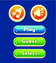 Mobile Game Buttons GUI Kit for Developers