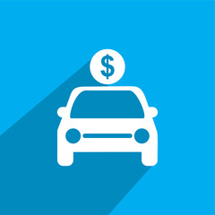 car and dollar icon , gift car icon