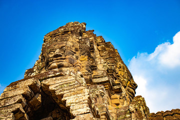 A beautiful view of Angkor Wat temple and nature at Siem Reap, Cambodia.