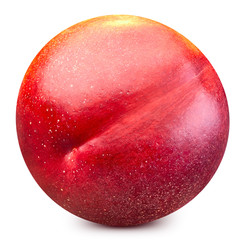 Obraz premium Peach isolated on white background