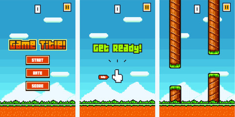 Platformer Game Template - GUI KIt