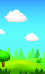 Mobile Game Background Landscape