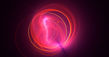 3D rendering abstract colorful fractal light background